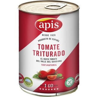 Tomate natural triturado sin gluten lata 800 g - Apis