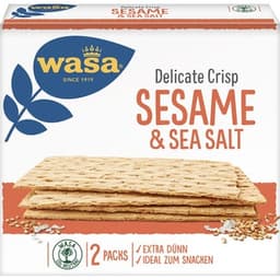 Pan tostado con semillas de sésamo y sal marina paquete 190 g - Wasa