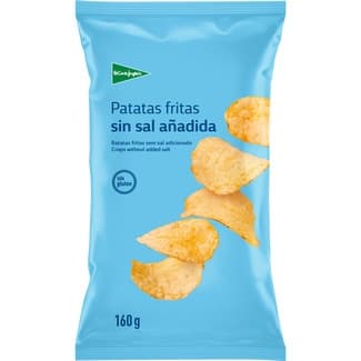 Patatas fritas sin sal añadida Sin Gluten bolsa 160 g - El Corte Ingles
