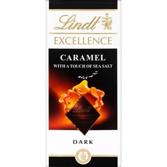 Chocolate negro con caramelo con un toque de sal marina tableta 100 g - Lindt Excellence