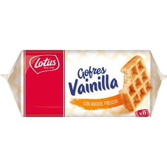 Gofres de vainilla 8 unidades paquete 289 g - Lotus