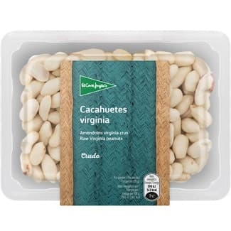 Cacahuetes Virginia crudos tarrina 250 g - El Corte Ingles