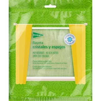 Bayeta microfibra para cristales y espejos muy absorbente bolsa 1 unidad - El Corte Ingles