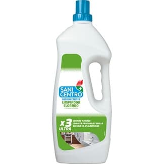 Limpiador clorado con lejía x3 Ultra para cocinas y baños botella 2 l - Sanicentro