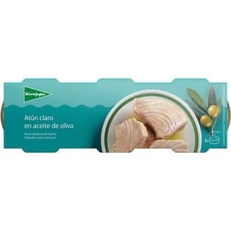 Atún claro en aceite de oliva pack 3 lata 60 g neto escurrido - El Corte Ingles