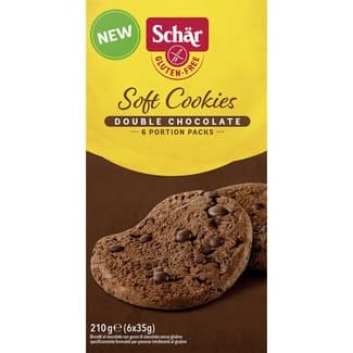 Cookies suaves con doble chocolate sin gluten paquete 210 g - Schar