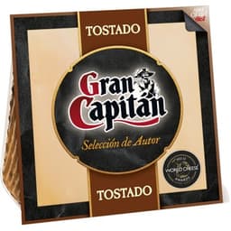 Queso curado tostado mezcla elaborado con leche pasteurizada cuña 200 g - Gran Capitan