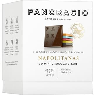 Mini napolitanas surtidas de chocolate sin gluten estuche 210 g - Pancracio