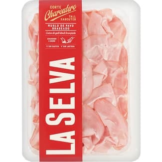 Corte Charcutero muslo de pavo braseado en lonchas sin gluten sin lactosa envase 90 g - La Selva