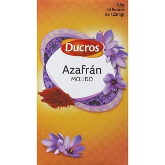 Azafrán molido caja 0,5 g (4 sobres 125 mg) - Ducros