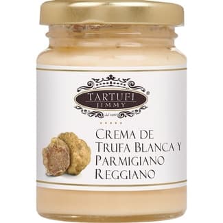Crema de trufa blanca y parmigiano reggiano tarro 90 g - Tartufi Jimmy