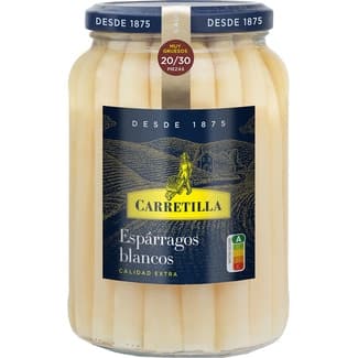 Espárragos blanco extra muy gruesos 20-30 piezas galon 950 g neto escurrido - Carretilla