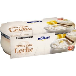 Arroz con leche sin gluten pack 2 unidades 125 g - Montero