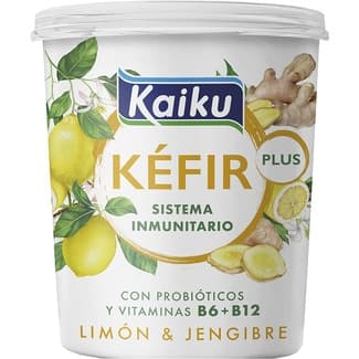 Kéfir de limón y jengibre envase 350 g - Kaiku