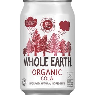Refresco de cola sin azúcar ecológico lata 33 cl - Whole Earth