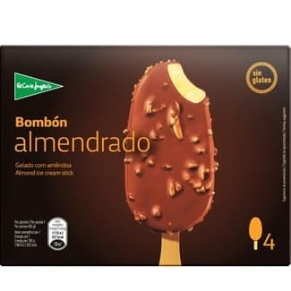 Bombón helado almendrado sin gluten 4 unidades estuche 440 ml - El Corte Ingles