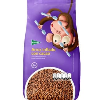 Cereales de desayuno de arroz inflado con cacao sin gluten bolsa 500 g - El Corte Ingles