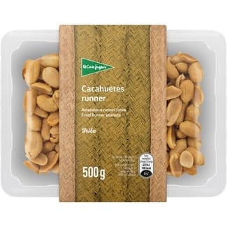 Cacahuetes runner con sal fritos tarrina 500 g - El Corte Ingles