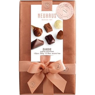 Ballotín bombones surtidos belgas sin alcohol 21 piezas estuche 350 g - Neuhaus