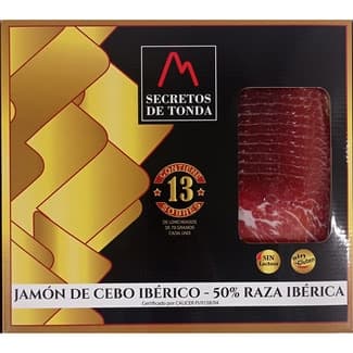 Maletín de jamón de cebo ibérico 50% raza ibérica estuche 910 g contine 13 sobres x 70 g sin gluten sin lactosa - Secretos De Tonda