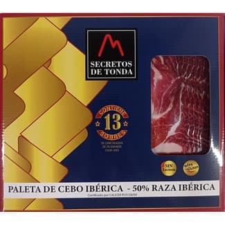 Paleta de cebo ibérica 50% raza ibérica estuche 910 g contiene 13 sobres x 70 g sin gluten sin lactosa - Secretos De Tonda