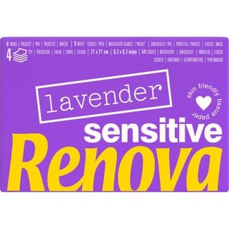 Pañuelos lavanda Sensitive 4 capas paquete 6 unidades - Renova