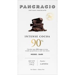 Chocolate negro 90% intenso tableta 100 g - Pancracio