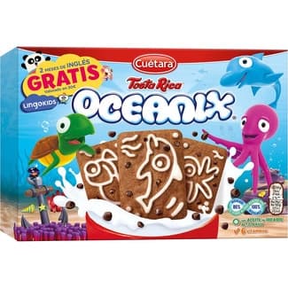 Oceanix galletas con pepitas de chocolate paquete 400 g - Cuetara Tosta Rica