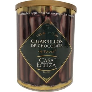 Cigarrillos de chocolate de Tolosa bote 200 g - Casa Eceiza