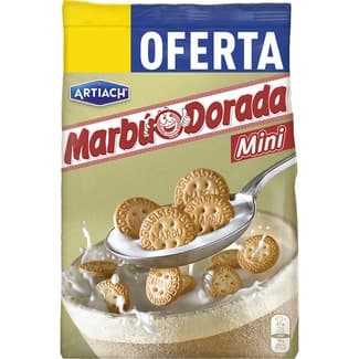 Galletas mini de desayuno a cucharadas bolsa 190 g - Artiach Marbu Dorada