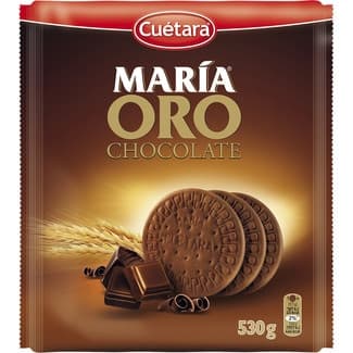 Chocolate galletas de desayuno paquete 530 g - Cuetara Maria Oro