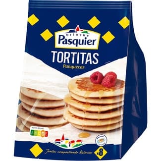 Tortitas panquecas 8 unidades envasadas de 2 en 2 bolsa 280 g - Pasquier