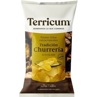 Patatas fritas extracrujientes Tradición Churrera Sin Gluten bolsa 140 g - Terricum