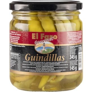 Guindillas frasco 130 g neto escurrido - El Faro