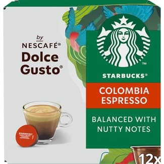 Café de Colombia intensidad 7 Espresso estuche 12 cápsulas compatibles con cafeteras Dolce Gusto - Starbucks