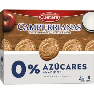 Galletas de desayuno 0% azúcares añadidos paquete 320 g - Cuetara Campurrianas