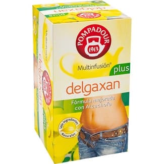 Delgaxan Fibra Plus multinfusión ayuda natural para mantener tu peso estuche 20 bolsitas - Pompadour