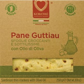 Pan sardo Guttiau con aceite de oliva estuche 250 g - Korome