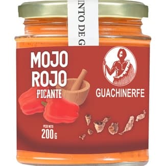 Mojo rojo picante sin gluten frasco 200 g - Guachinerfe