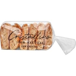 Pan cristal 12 rebanadas bolsa 300 g - Cristallino