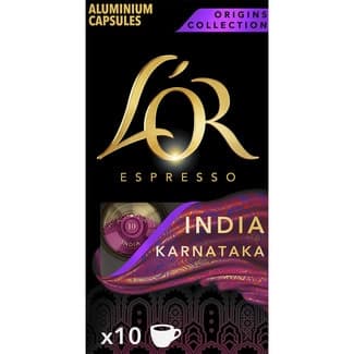 Café Karnataka India Origins Collection estuche 10 cápsulas compatibles con máquinas Nespresso - L'or Espresso