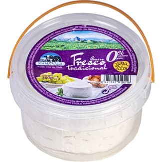 Queso fresco tradicional desnatado 0% m.g. tarrina 350 g - Mama Vaca