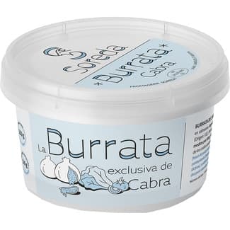 Burrata de cabra tarrina 120 g neto escurrido - Soreda