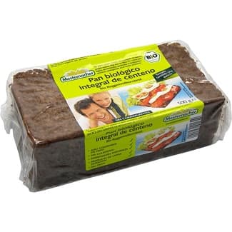 Pan ecológico integral de centeno paquete 500 g - Mestemacher