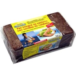 Pan integral de centeno con semillas de calabaza paquete 500 g - Mestemacher
