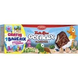 Bizcochitos de chocolate rellenos de leche 5 unidades paquete 160 g - Cuetara Tosta Rica