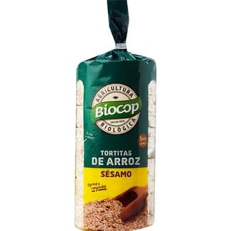 Tortitas de arroz con sésamo ecológicas envase 200 g - Biocop