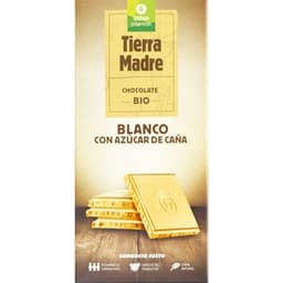 Tierra Madre Bio chocolate blanco con azúcar de caña tableta 100 g - Intermon Oxfam