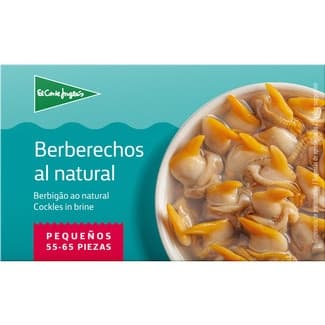 Berberechos al natural pequeños 55-65 piezas lata 63 g neto escurrido - El Corte Ingles