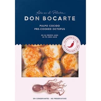 Pulpo a la gallega con pimentón de la Vera tarrina 180 g - Don Bocarte